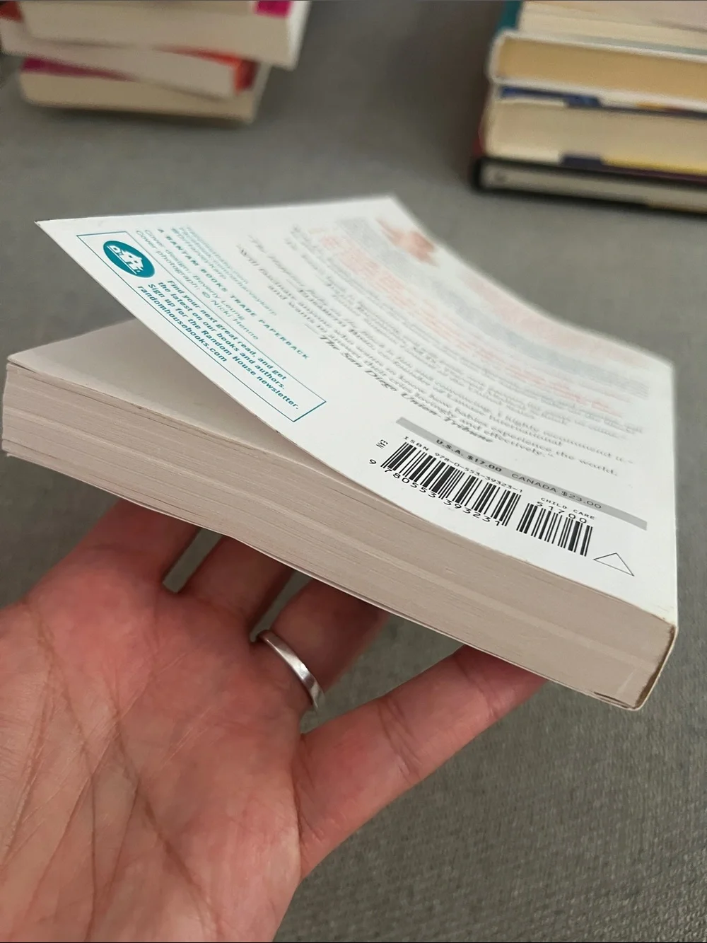 Paperback Book book title
